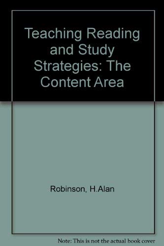 Stock image for Teaching Reading and Study Strategies : The Content Areas for sale by Better World Books