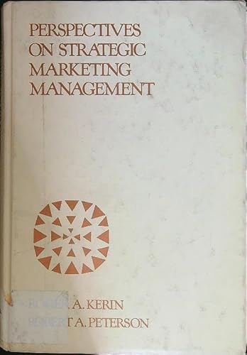 Beispielbild fr Perspectives on Strategic Marketing Management zum Verkauf von BookHolders