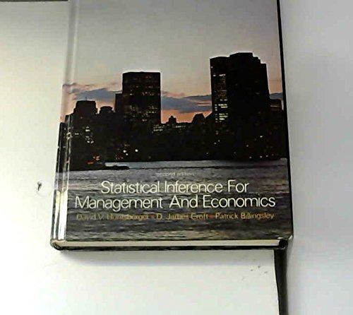 Imagen de archivo de Statistical Inference for Management and Economics a la venta por Better World Books