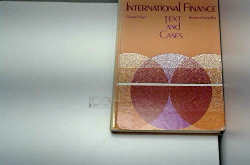 Stock image for International Finance. Text and Cases for sale by The London Bookworm