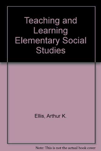 Stock image for Teaching and learning elementary social studies for sale by HPB-Red