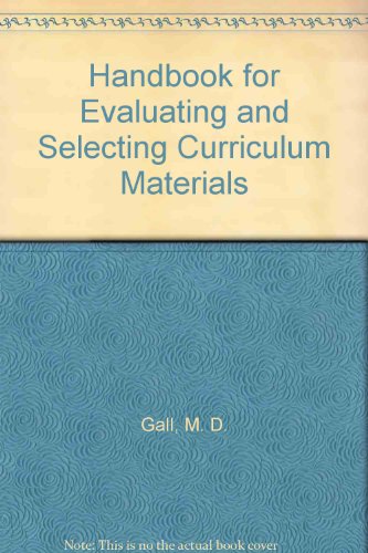 9780205072941: Handbook for Evaluating and Selecting Curriculum Materials