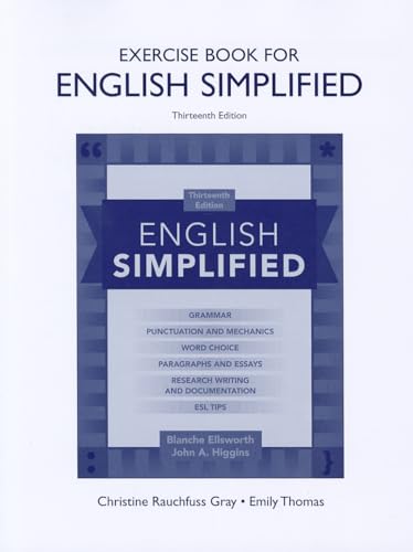 English Simplified: Exercise Book (9780205074822) by Ellsworth (Late), Blanche; Higgins, John