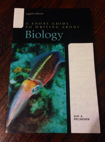 Beispielbild fr A Short Guide to Writing about Biology (8th Edition) zum Verkauf von SecondSale