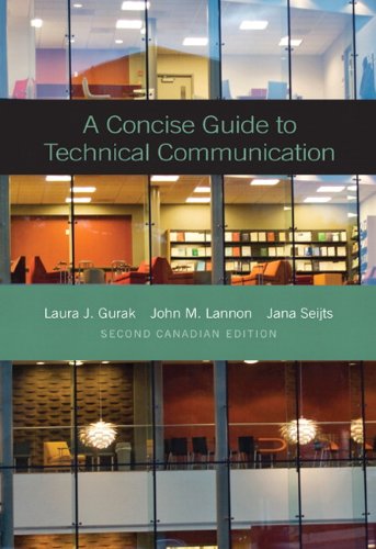 9780205075126: A Concise Guide to Technical Communication, Second Canadian Edition (2nd Edition)