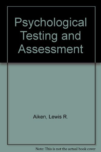 9780205076109: Psychological Testing and Assessment
