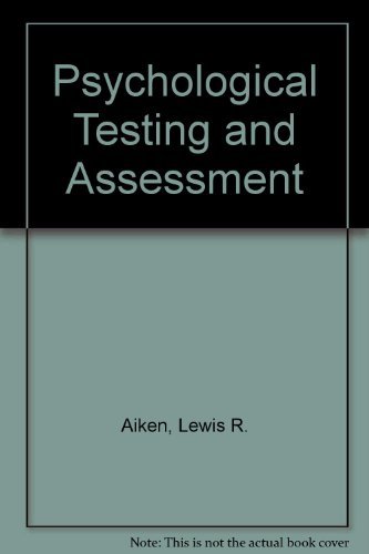 Stock image for Psychological Testing and Assessment for sale by ThriftBooks-Dallas