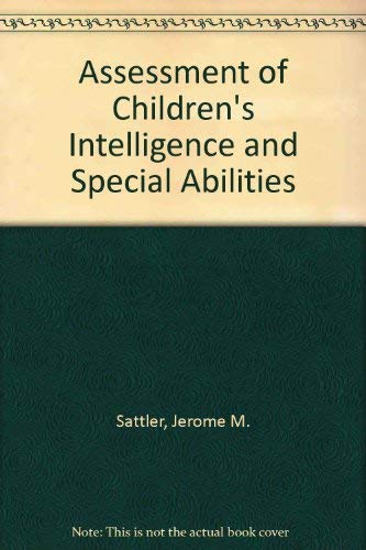 9780205078295: Assessment of Children's Intelligence and Special Abilities