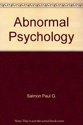 9780205079155: Abnormal Psychology by Salmon Paul G.; Meyer Robert G.