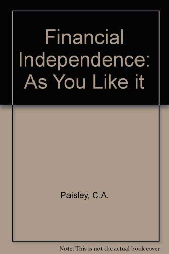 Financial Independence: As You Like it