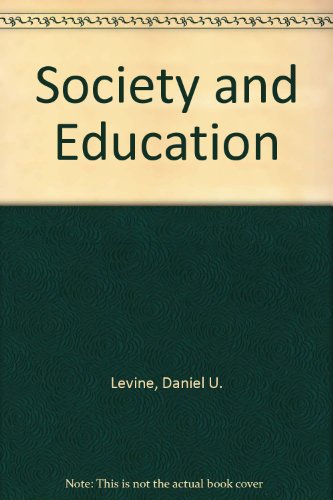 Beispielbild fr Society and education zum Verkauf von Wonder Book
