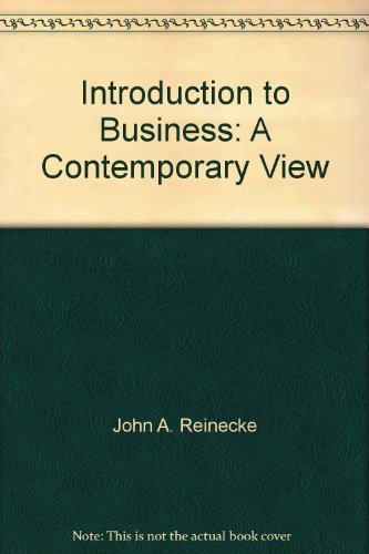 Stock image for Introduction to Business : A Contemporary View for sale by Better World Books