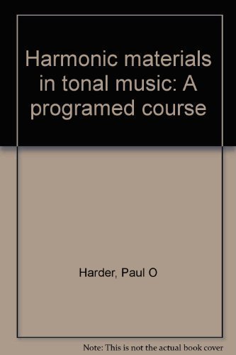 Stock image for Harmonic materials in tonal music: A programed course for sale by HPB-Red