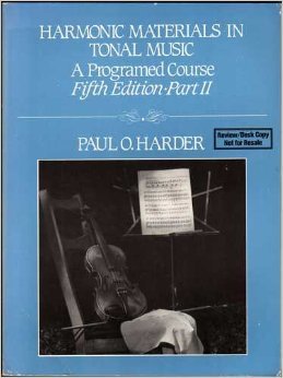 9780205082926: Harmonic materials in tonal music: A programed course