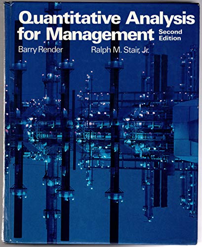 Quantitative analysis for management (9780205083350) by Render, Barry