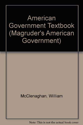 9780205083688: Magruder's American Government 1985