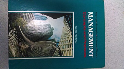 Imagen de archivo de Management, concepts and practices a la venta por Wonder Book