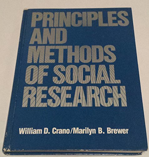 Stock image for Principles and Methods of Social Research for sale by HPB-Red