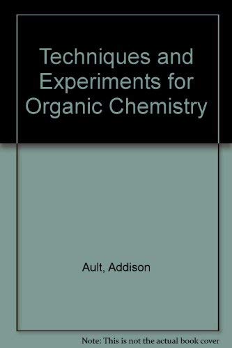 Imagen de archivo de Techniques and Experiments in Organic Chemistry a la venta por Better World Books