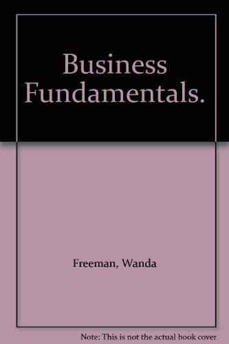 Stock image for Business Fundamentals for sale by Hammonds Antiques & Books