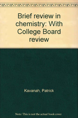 Stock image for Brief review in chemistry: With College Board review for sale by SecondSale