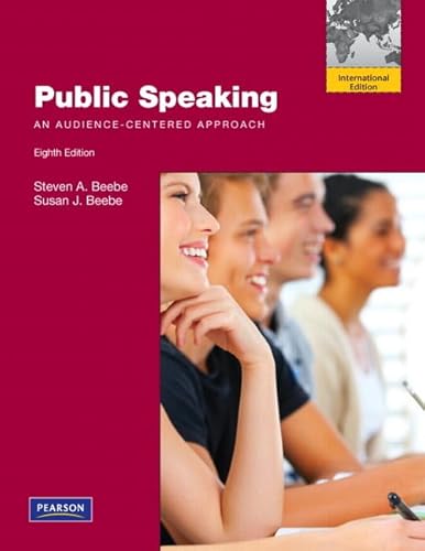 Stock image for Public Speaking: An Audience-Centered Approach: International Edition for sale by Mispah books