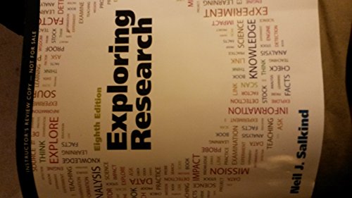 Imagen de archivo de Exploring Research (8th Edition) [Paperback] Instructors Edition a la venta por Hawking Books