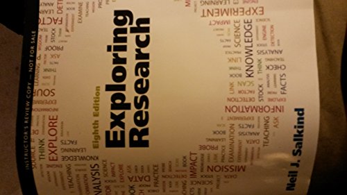 Stock image for Exploring Research (8th Edition) [Paperback] Instructor's Edition for sale by Irish Booksellers