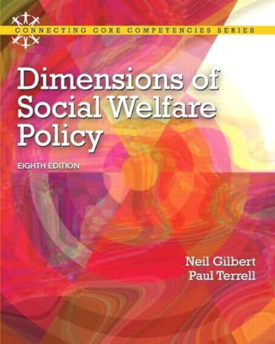 Beispielbild fr Dimensions of Social Welfare Policy (Connecting Core Competencies) zum Verkauf von BooksRun