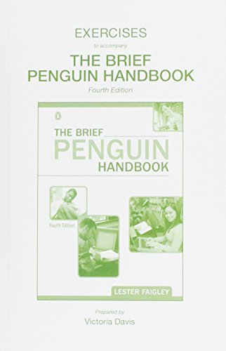 Stock image for Exercise Book for The Brief Penguin Handbook for sale by Phatpocket Limited