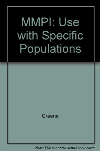 9780205101047: MMPI: Use With Specific Populations