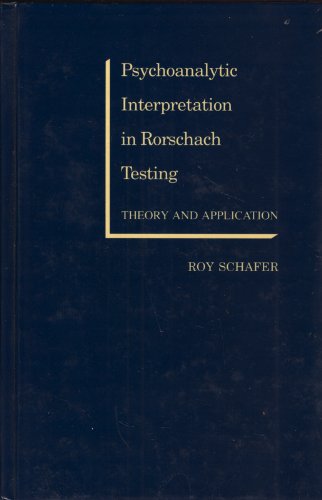 9780205101573: Psychoanalytic Interpretation in Rorschach Testing