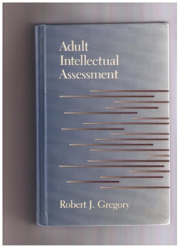 Imagen de stock para Adult Intellectual Assessment