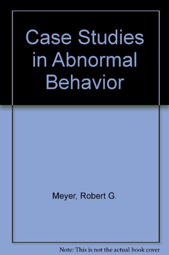 Imagen de archivo de Case Studies in Abnormal Behavior a la venta por Books From California