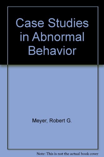 Stock image for Case Studies in Abnormal Behavior for sale by Books From California
