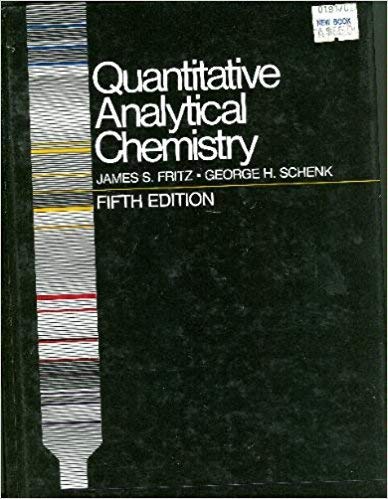 Beispielbild fr Quantitative Analytical Chemistry zum Verkauf von Better World Books