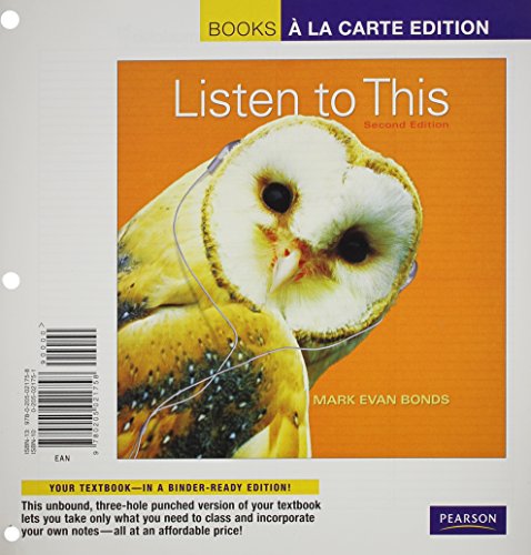 Imagen de archivo de Listen to This + MyMusicLab with eText Access Card: Books a La Carte Edition a la venta por International Book Project