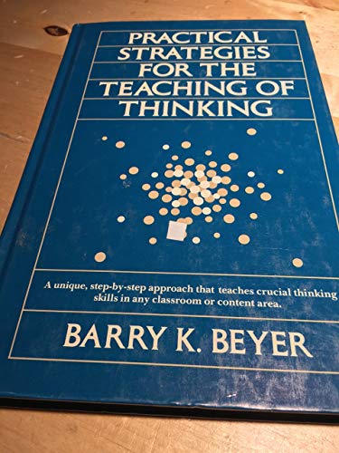 Imagen de archivo de Practical Strategies for the Teaching of Thinking a la venta por Jenson Books Inc