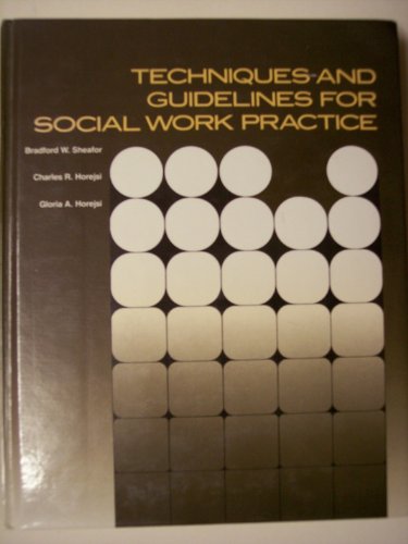 Imagen de archivo de Techniques and Guidelines for Social Work Practice a la venta por Wonder Book