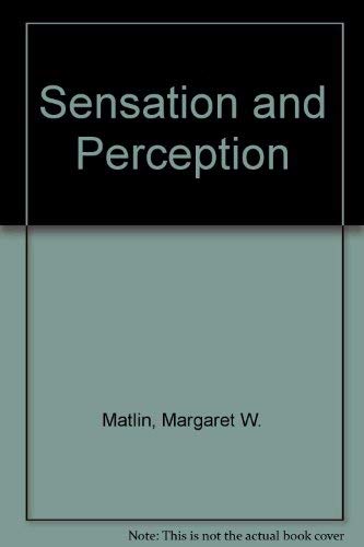 Stock image for Sensation and Perception for sale by Better World Books