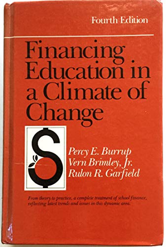 Stock image for Financing Education in a Climate of Change for sale by Vashon Island Books
