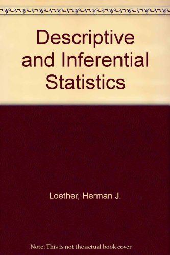 Stock image for Descriptive and inferential statistics: An introduction for sale by Blue Vase Books