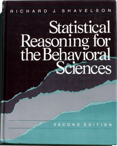 Beispielbild fr Statistical Reasoning for the Behavioral Sciences zum Verkauf von Ergodebooks