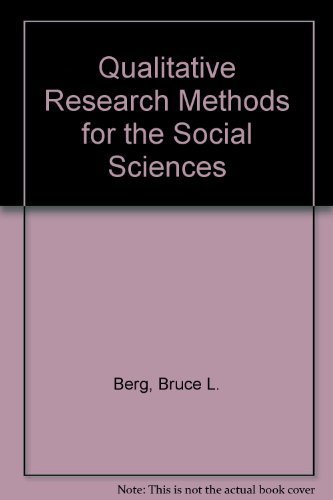 Imagen de archivo de Qualitative Research Methods for the Social Sciences a la venta por Better World Books: West