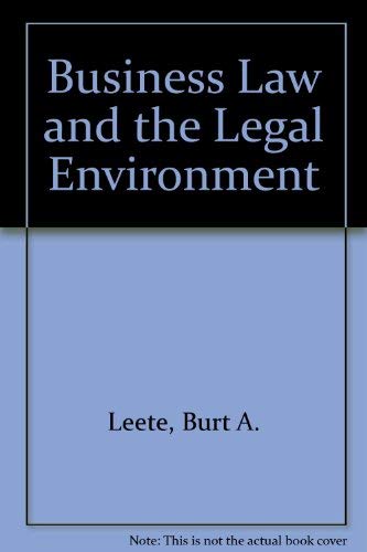 9780205118410: Business Law and the Legal Environment