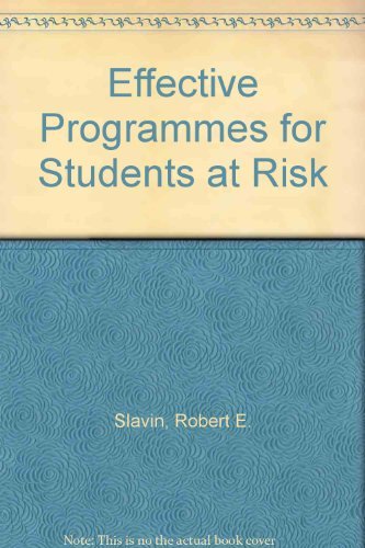 9780205119530: Effective Programs for Students at Risk