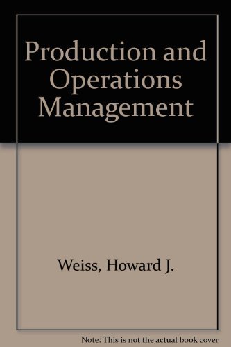 *Production Operations Mgt ** (9780205120093) by WEISS