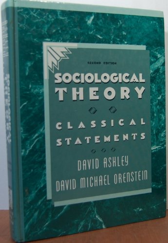 Stock image for Sociological Theory: Classical Statements for sale by HPB-Red