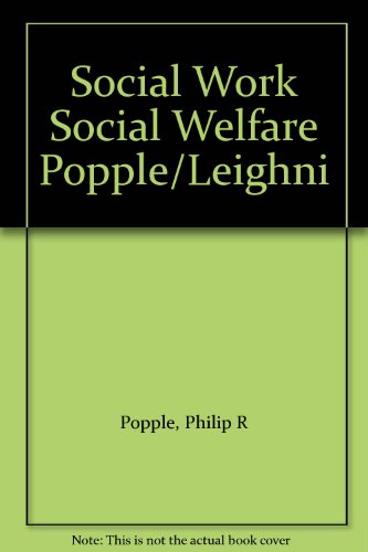 Stock image for Social work, social welfare, and American society for sale by Irish Booksellers