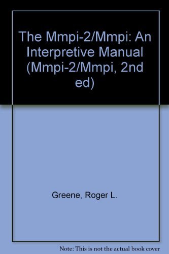 The MMPI-2/MMPI: An Interpretive Manual (9780205125258) by Greene, Roger L.